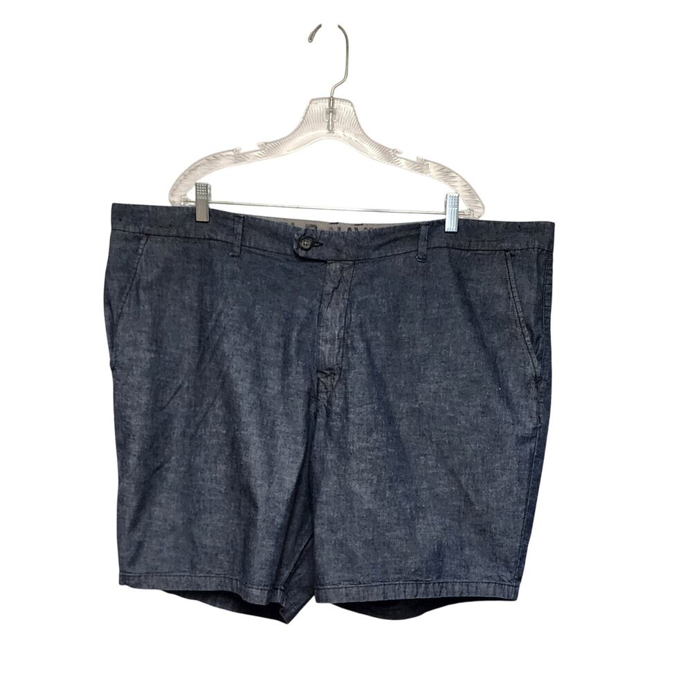 Old Navy Men's Flat Front Blue Denim Shorts Size 46